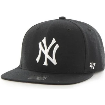 Lippikset litteä musta snapback New York Yankees MLB 47 Brand