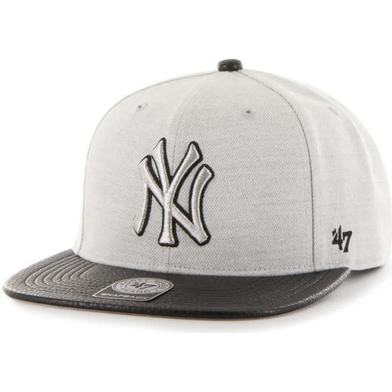 lippikset-littea-harmaa-snapback-lateral-new-york-yankees-mlb-47-brand lippikset-littea-harmaa-snapback-lateral-new-york-yankees-mlb-47-brand