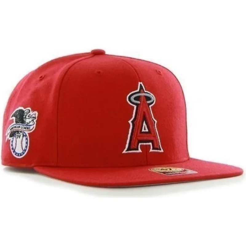 cap-littea-red-snapback-lisa-lateral-los-angeles-angels-mlb-47-brand cap-littea-red-snapback-lisa-lateral-los-angeles-angels-mlb-47-brand