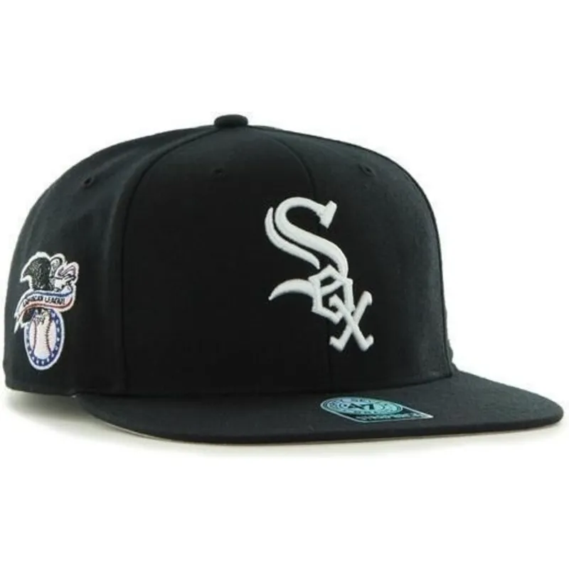 lippikset-littea-musta-snapback-lateral-chicago-white-sox-mlb-47-brand