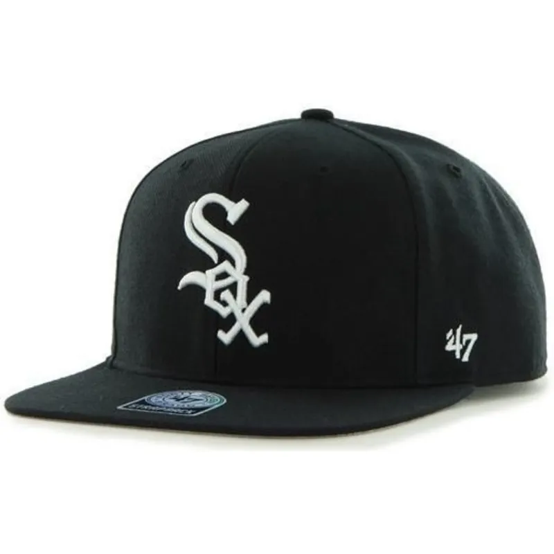 lippikset-littea-musta-snapback-lateral-chicago-white-sox-mlb-47-brand