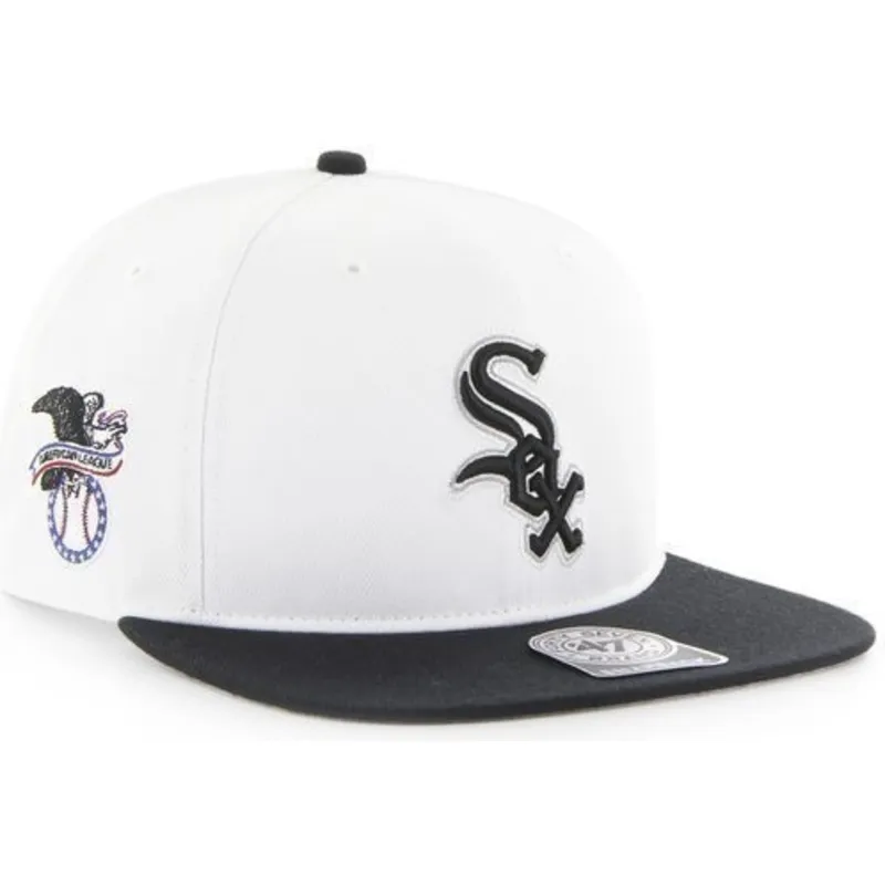 lippikset-littea-valkoinen-snapback-lateral-chicago-white-sox-mlb-47-brand lippikset-littea-valkoinen-snapback-lateral-chicago-white-sox-mlb-47-brand