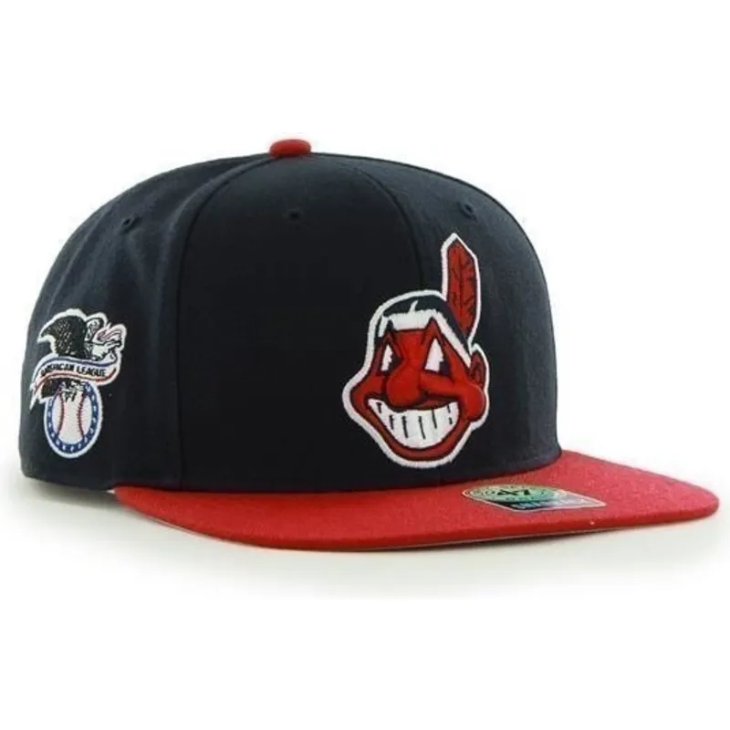 lippikset-littea-laivastonsininen-snapback-antiguo-cleveland-indians-mlb-47-brand