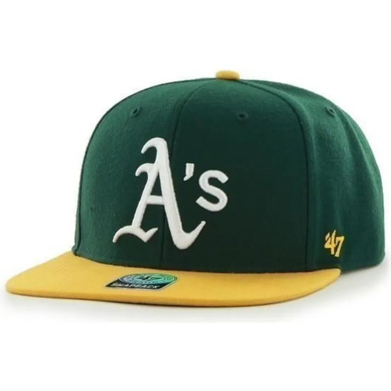 lippikset-littea-vihrea-snapback-lateral-oakland-athletics-mlb-47-brand