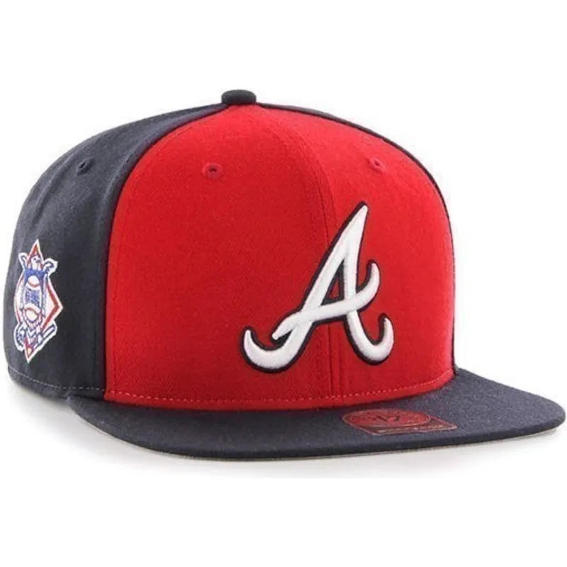 lippikset-littea-laivastonsininen-snapback-lateral-atlanta-braves-mlb-47-brand