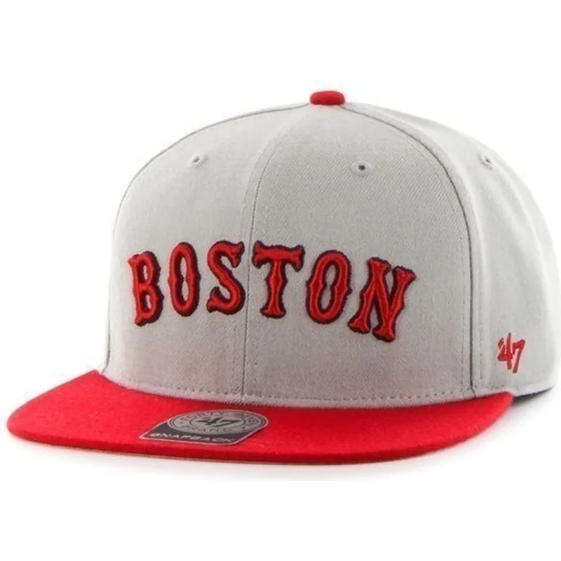 lippikset-littea-harmaa-snapback-lateral-boston-red-sox-mlb-47-brand