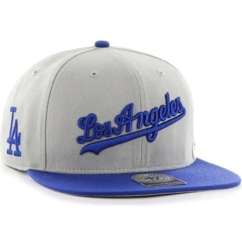 lippikset-littea-harmaa-snapback-lateral-los-angeles-dodgers-mlb-47-brand