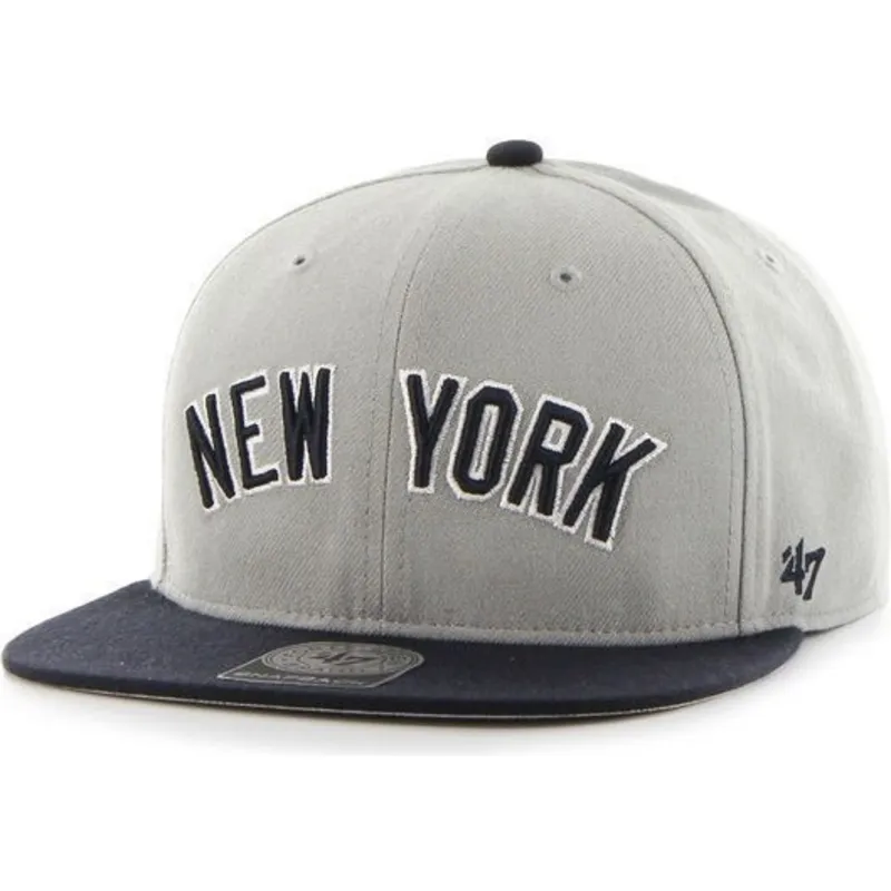 lippikset-littea-harmaa-snapback-lateral-new-york-yankees-mlb-47-brand