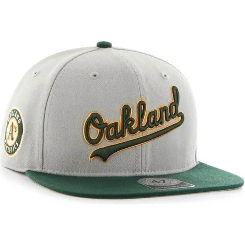lippikset-littea-harmaa-snapback-lateral-oakland-athletics-mlb-47-brand
