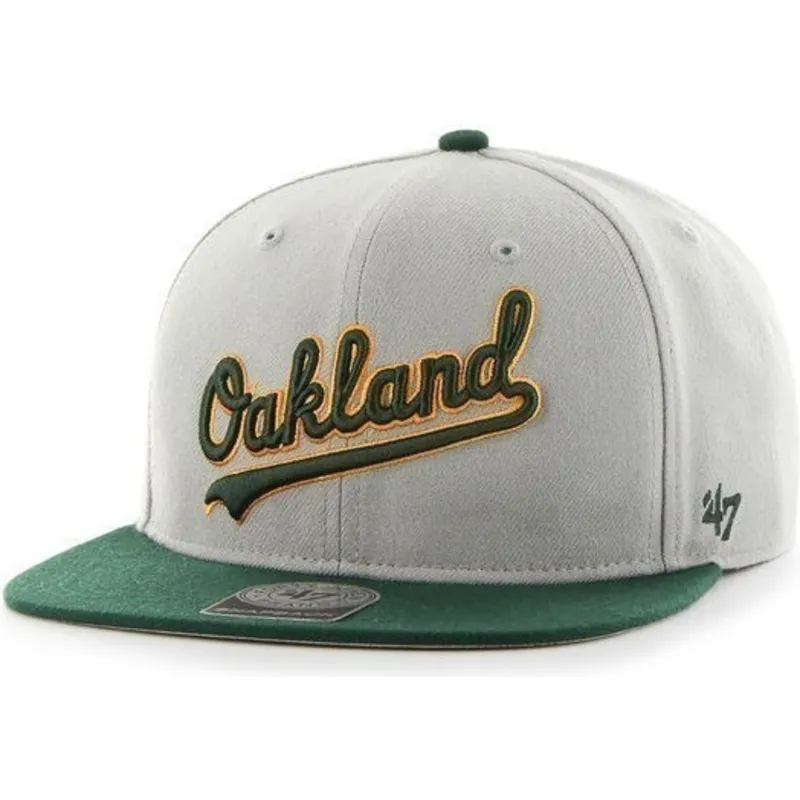 lippikset-littea-harmaa-snapback-lateral-oakland-athletics-mlb-47-brand