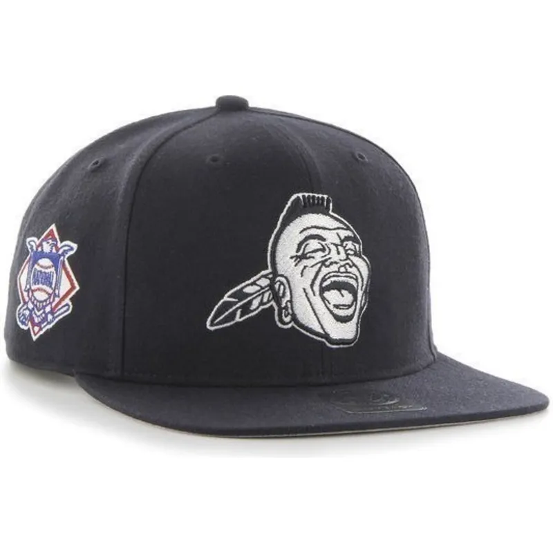 lippikset-littea-laivastonsininen-snapback-lateral-atlanta-braves-mlb-47-brand