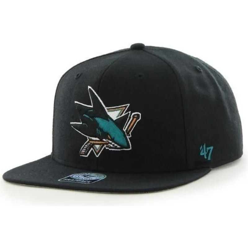 lippikset-littea-musta-snapback-san-jose-sharks-nhl-47-brand