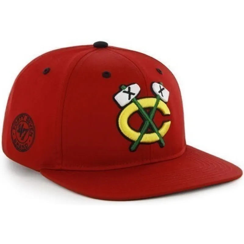 lippikset-littea-punainen-snapback-chicago-blackhawks-nhl-47-brand