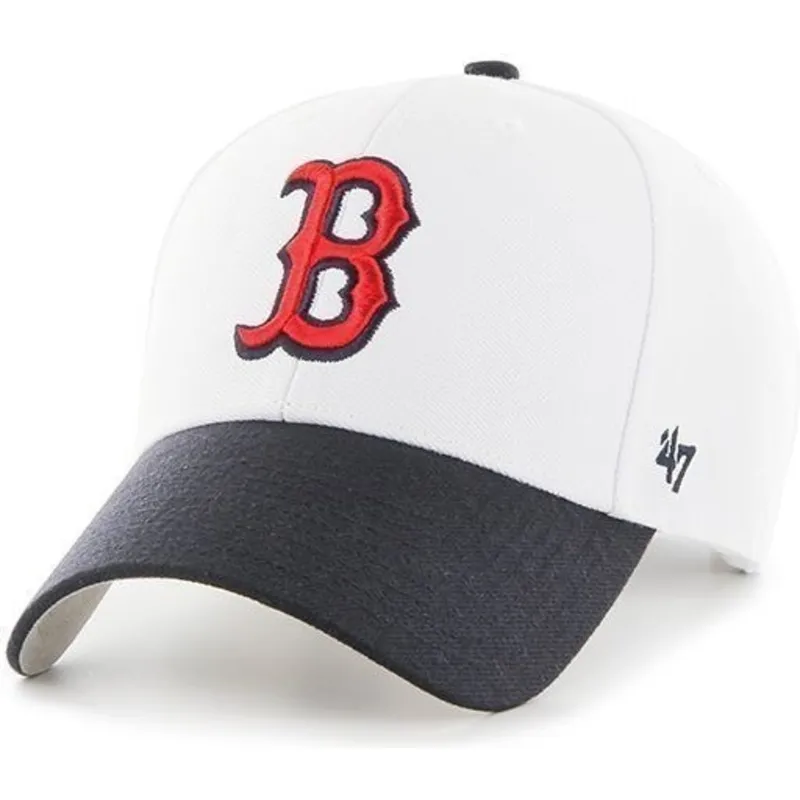lippikset-kaareva-valkoinen-saadettava-nauha-boston-red-sox-mlb-47-brand