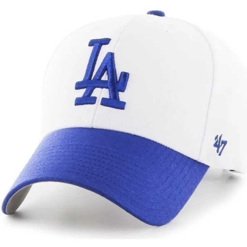 lippikset-kaareva-valkoinen-saadettava-nauha-los-angeles-dodgers-mlb-47-brand