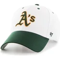 lippikset-kaareva-valkoinen-saadettava-nauha-oakland-athletics-mlb-47-brand