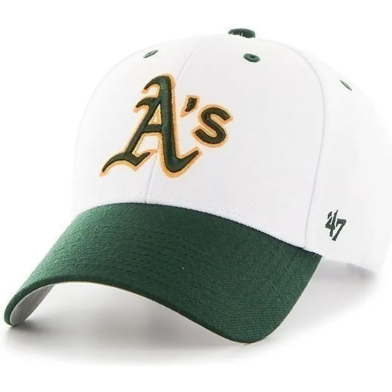 lippikset-kaareva-valkoinen-saadettava-nauha-oakland-athletics-mlb-47-brand lippikset-kaareva-valkoinen-saadettava-nauha-oakland-athletics-mlb-47-brand