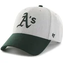 lippikset-kaareva-harmaa-saadettava-nauha-oakland-athletics-mlb-47-brand