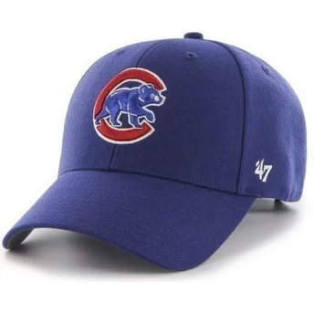 47 Brand Curved Brim MLB Chicago Cubs Smooth Blue Cap