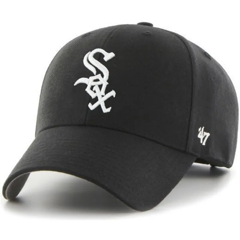 lippikset-kaareva-musta-saadettava-nauha-chicago-white-sox-mlb-47-brand lippikset-kaareva-musta-saadettava-nauha-chicago-white-sox-mlb-47-brand