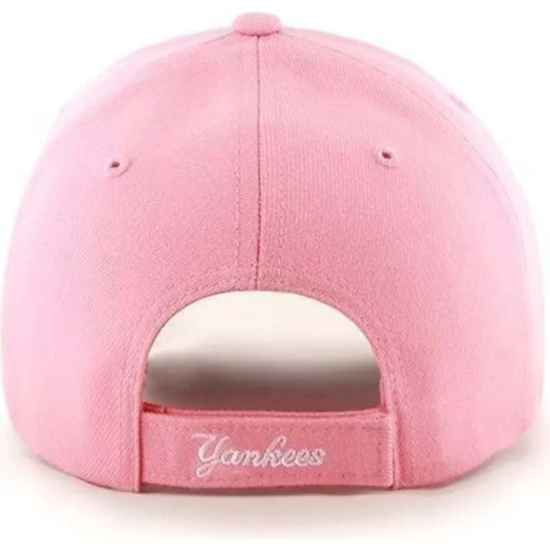 cap-kaareva-pink-adjustable-strap-lisa-new-york-yankees-mlb-47-brand cap-kaareva-pink-adjustable-strap-lisa-new-york-yankees-mlb-47-brand