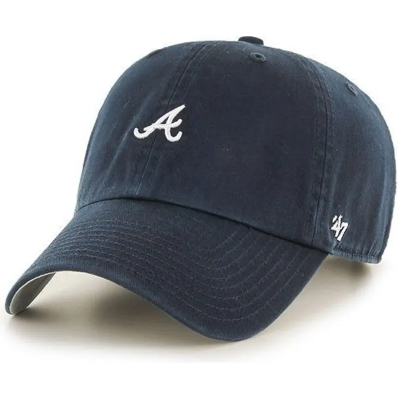 lippikset-kaareva-laivastonsininen-saadettava-nauha-atlanta-braves-mlb-47-brand