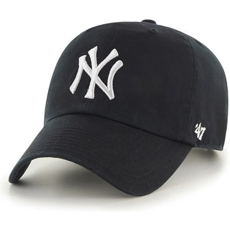 lippikset-kaareva-musta-saadettava-nauha-lapsille-new-york-yankees-mlb-47-brand