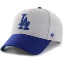 lippikset-kaareva-harmaa-saadettava-nauha-los-angeles-dodgers-mlb-47-brand