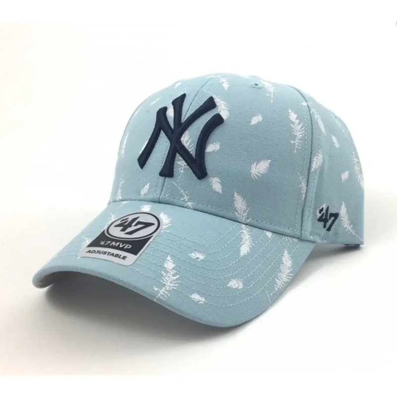 lippikset-kaareva-sininen-saadettava-nauha-estampado-plumas-new-york-yankees-mlb-47-brand