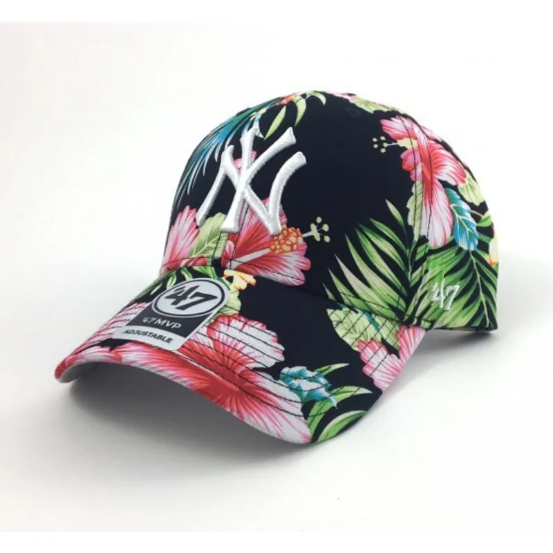 lippikset-kaareva-monivarinen-saadettava-nauha-estampado-flores-new-york-yankees-mlb-47-brand