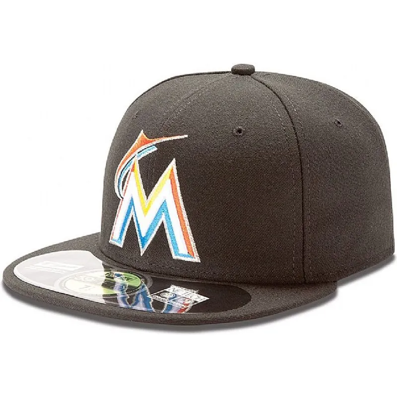 lippikset-littea-musta-istuva-59fifty-authentic-on-field-miami-marlins-mlb-new-era