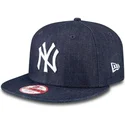 lippikset-littea-laivastonsininen-snapback-9fifty-essential-denim-new-york-yankees-mlb-new-era