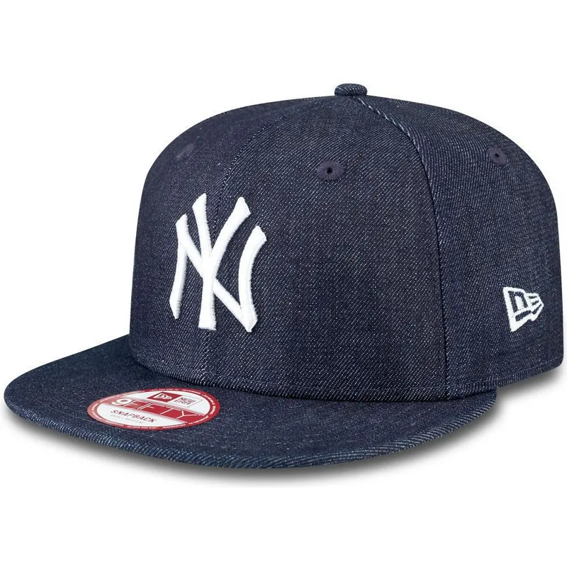 lippikset-littea-laivastonsininen-snapback-9fifty-essential-denim-new-york-yankees-mlb-new-era