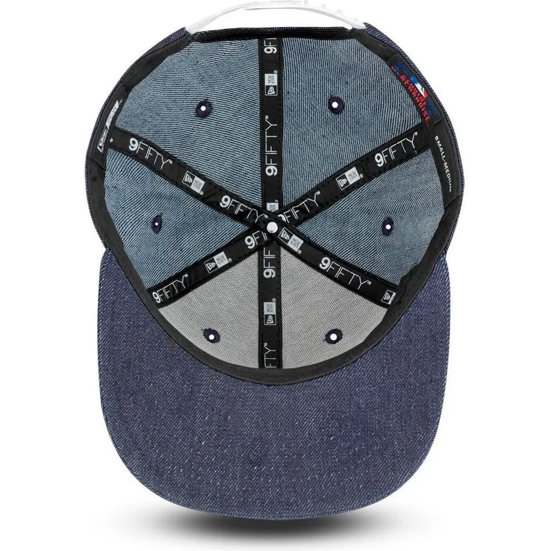 lippikset-littea-laivastonsininen-snapback-9fifty-essential-denim-new-york-yankees-mlb-new-era