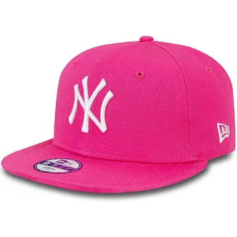 lippikset-littea-vaaleanpunainen-snapback-lapsille-9fifty-essential-new-york-yankees-mlb-new-era