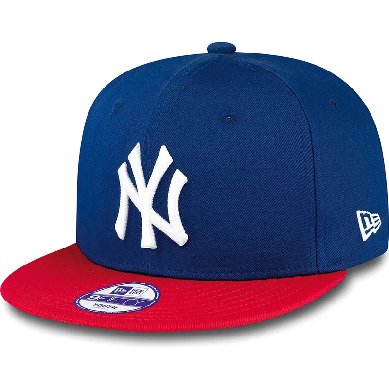 lippikset-littea-sininen-snapback-lapsille-9fifty-cotton-block-new-york-yankees-mlb-new-era