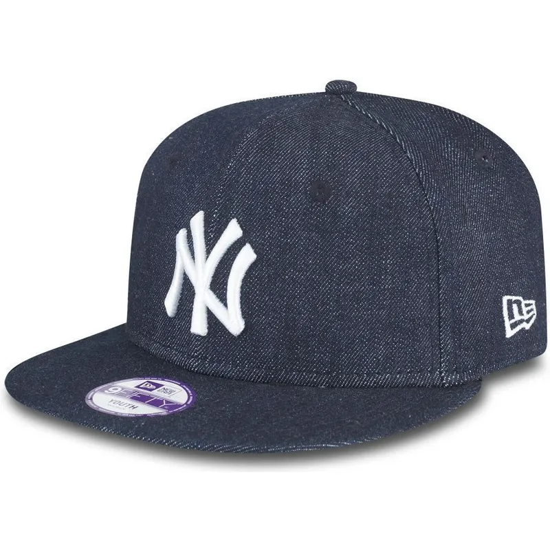 cap-littea-navy-blue-snapback-lapsille-9fifty-essential-denim-new-york-yankees-mlb-new-era cap-littea-navy-blue-snapback-lapsille-9fifty-essential-denim-new-york-yankees-mlb-new-era